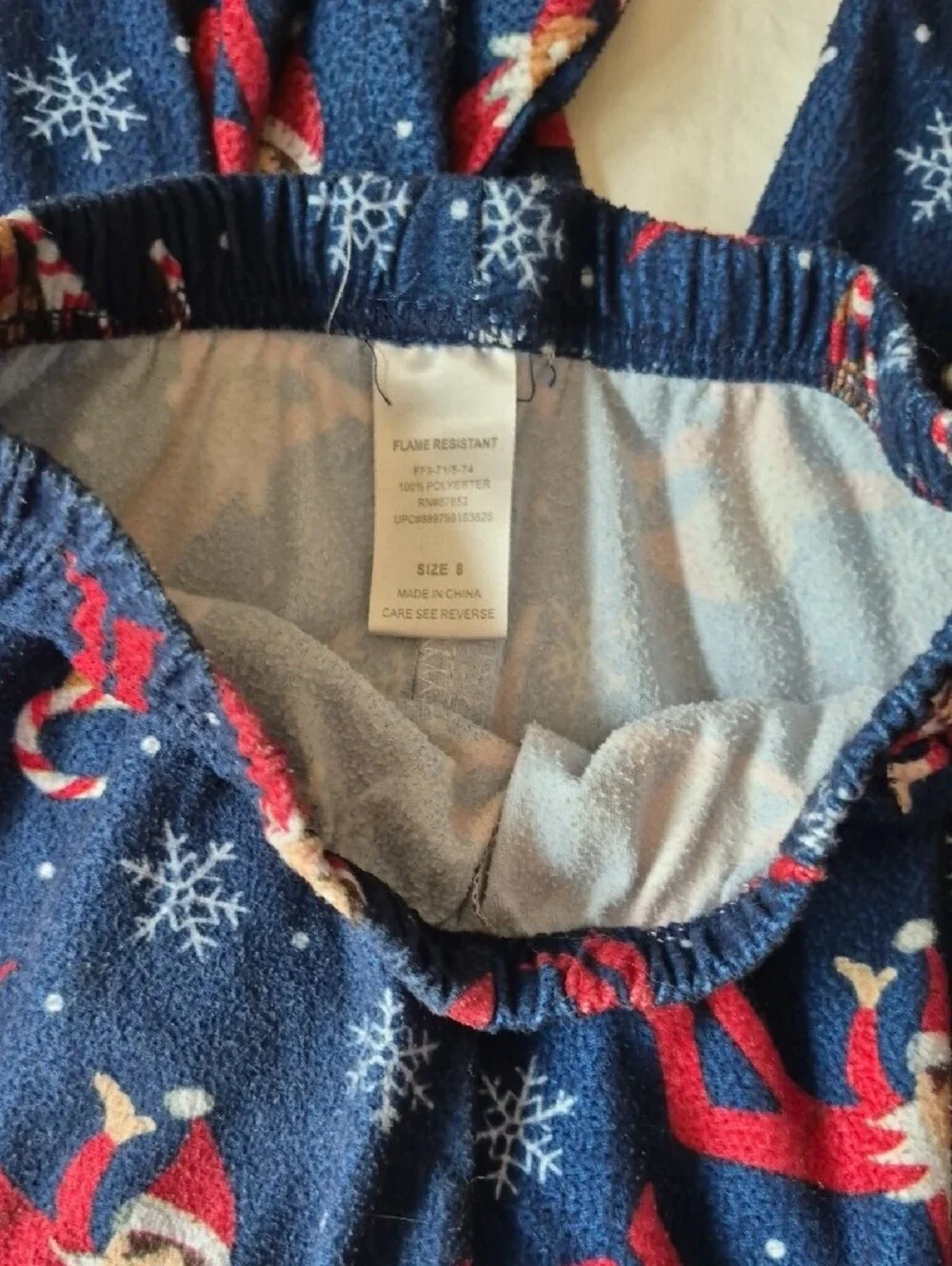 Elf On The Shelf  Navy Holiday Pajama Set - Festive Red Elf Print